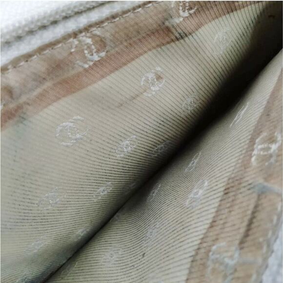 Chanel Vintage Long Wallet White Leather Authentic - Picture 6 of 10